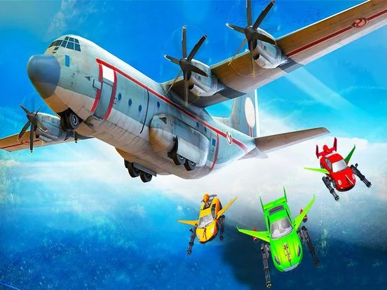 Изображение игры: Futuristic Flying Car 2018