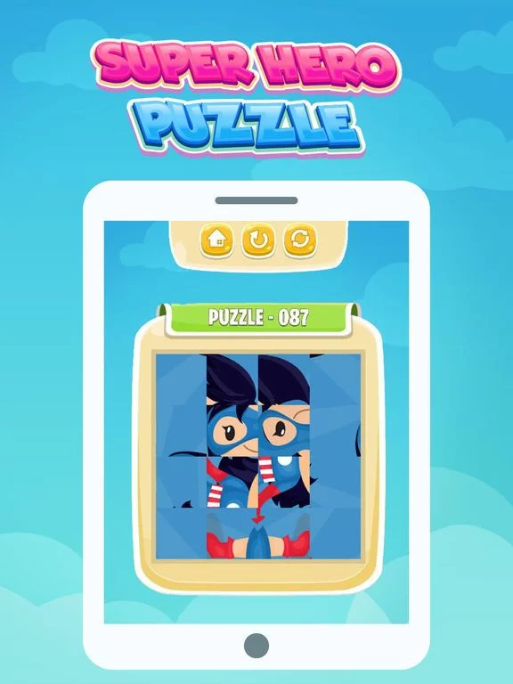 Изображение игры: SuperHero Puzzle Super Girls