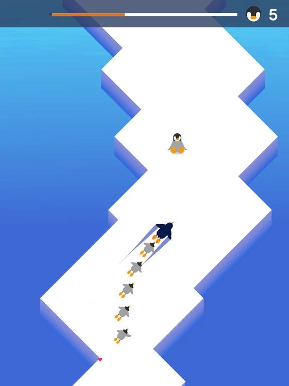 Изображение игры: Slipping Penguin
