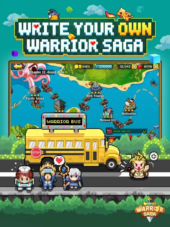 Изображение игры: Warrior Saga: Pixel Adventure