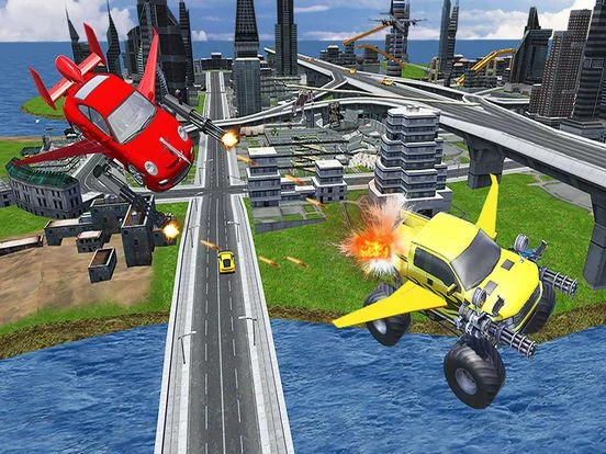 Изображение игры: Futuristic Flying Car 2018