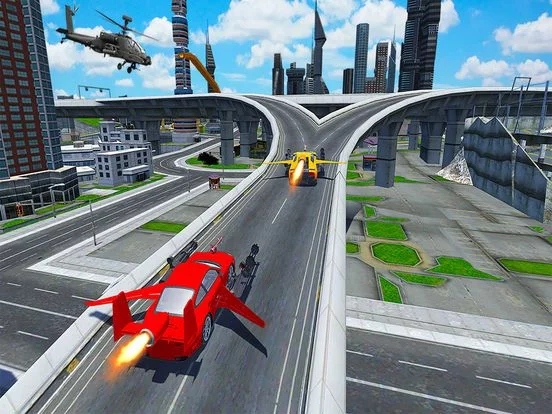 Изображение игры: Futuristic Flying Car 2018