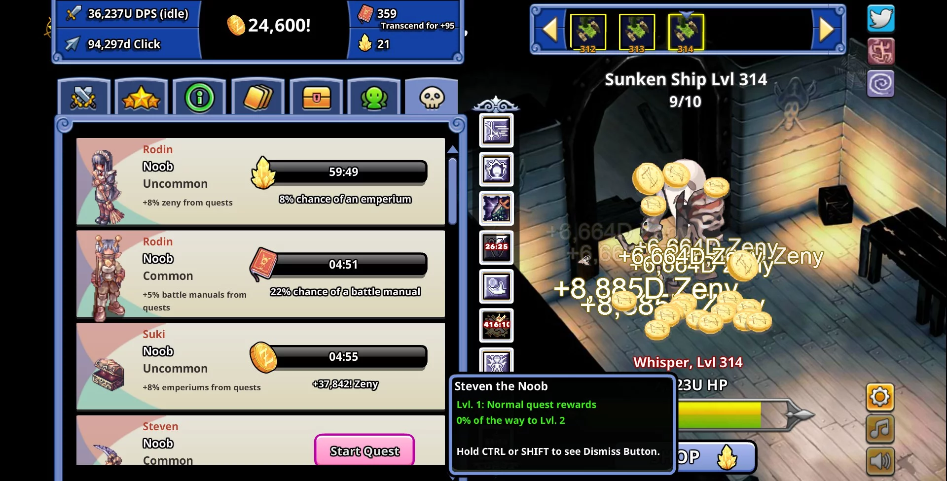 Изображение игры: Ragnarok Clicker