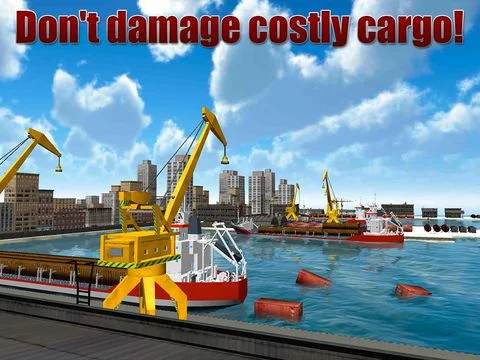 Изображение игры: Cargo Ship Crane Simulator 3D