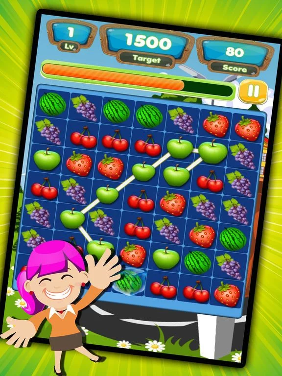 Изображение игры: Delicious Fruit Link Pro