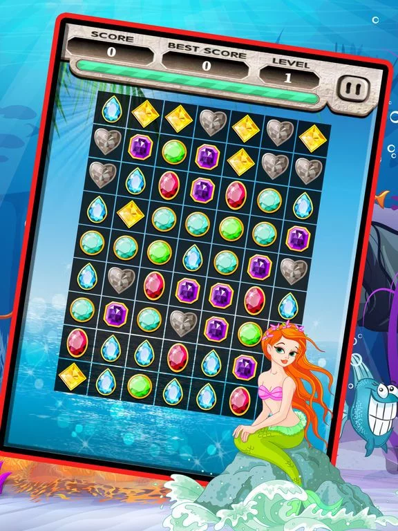Изображение игры: Sea Jewels Star Match 3 Pro