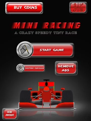 Изображение игры: Mini Racing: A Crazy Speedy Tiny Race - Free Edition