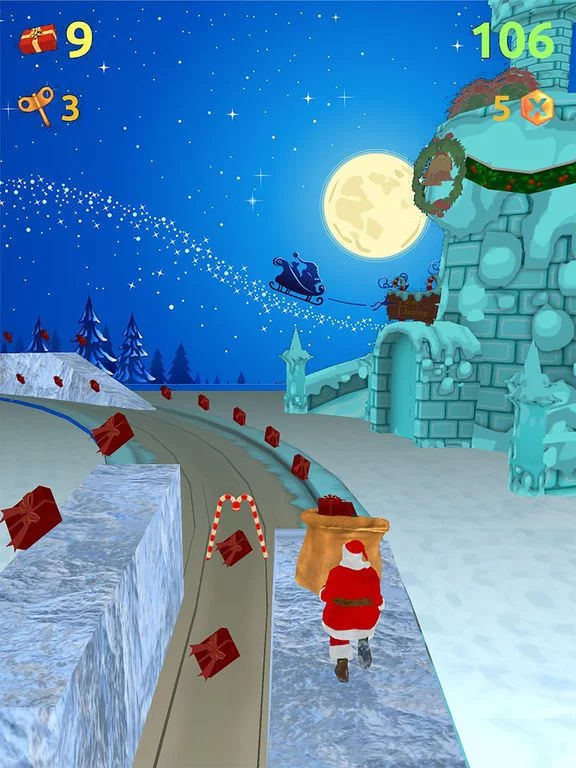 Изображение игры: Chiristmas Santa Run Pro - Kids Gift Collection