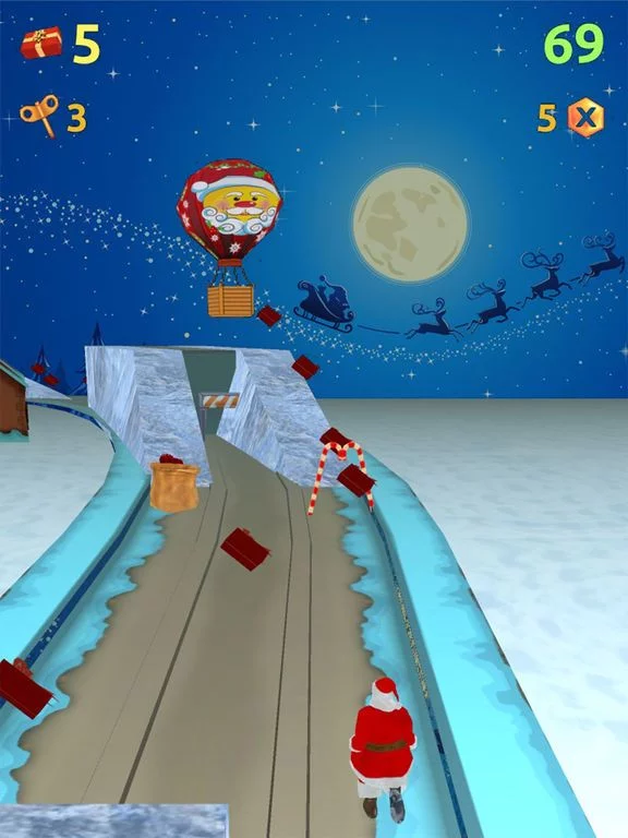 Изображение игры: Chiristmas Santa Run Pro - Kids Gift Collection