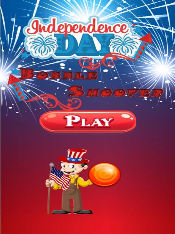Изображение игры: Independence Day Bubble Shooter Adventures Pro