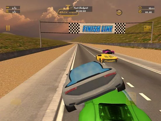 Изображение игры: 3D Hybrid Concept Car Racing Challenge