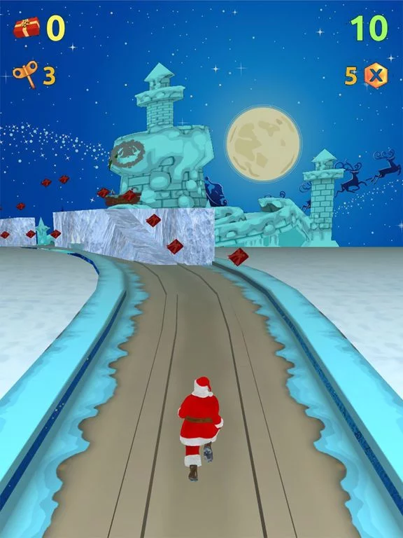 Изображение игры: Chiristmas Santa Run 3D 2017