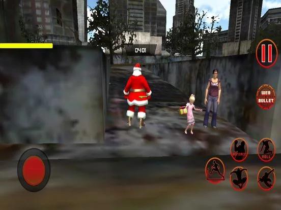 Изображение игры: Crime City Santa Rope Hero