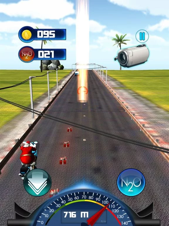 Изображение игры: Santa Motorbike Racer - Kids Santa Gift Collection