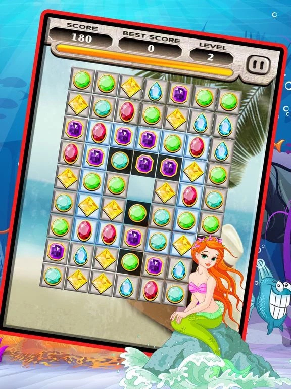 Изображение игры: Sea Jewels Star Match 3