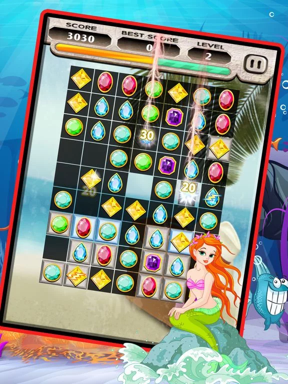 Изображение игры: Sea Jewels Star Match 3