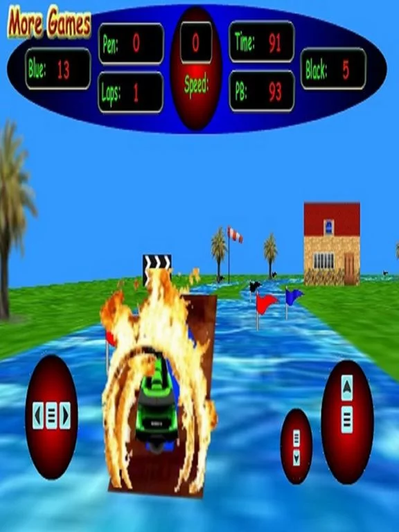 Изображение игры: 3D Kid's Jet Ski Racing - Beware Of The Shark