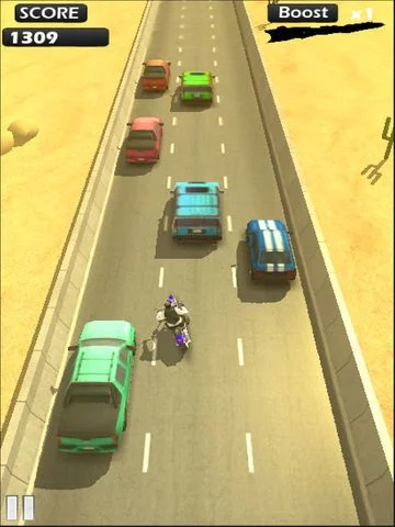 Изображение игры: Biker Dude Road Riders: A Motorcycle Racing Game