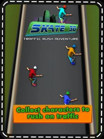 Изображение игры: Skate 3D Traffic Rush Adventure