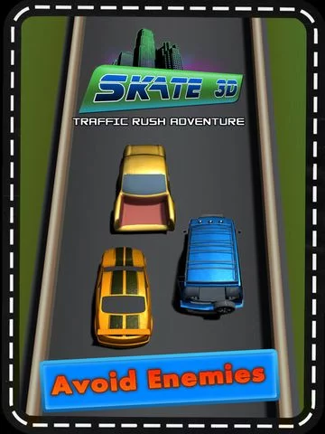 Изображение игры: Skate 3D Traffic Rush Adventure