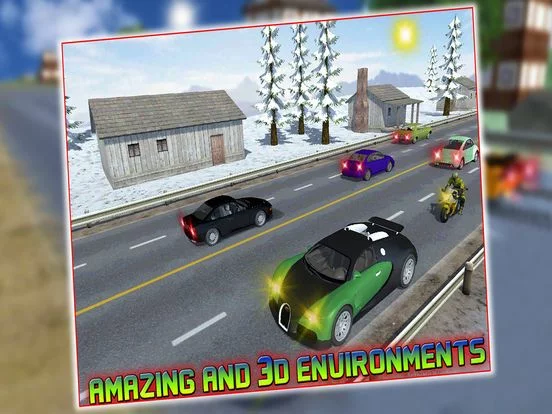 Изображение игры: Modern Car Traffic Race Pro