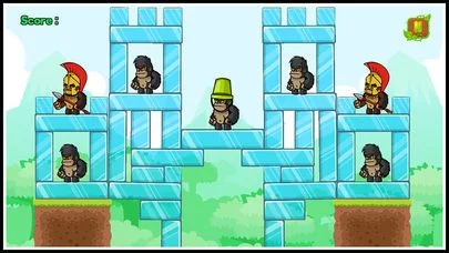Изображение игры: Angry animals attack gorillas