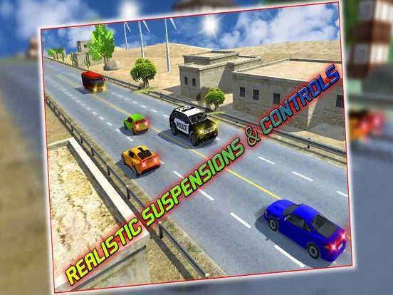 Изображение игры: Modern Car Traffic Race Pro