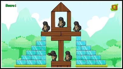 Изображение игры: Angry animals attack gorillas