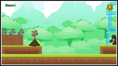 Изображение игры: Angry animals attack gorillas