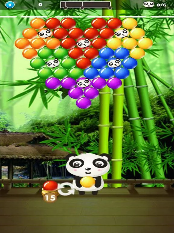 Изображение игры: Panda Bubble Shooter Battle