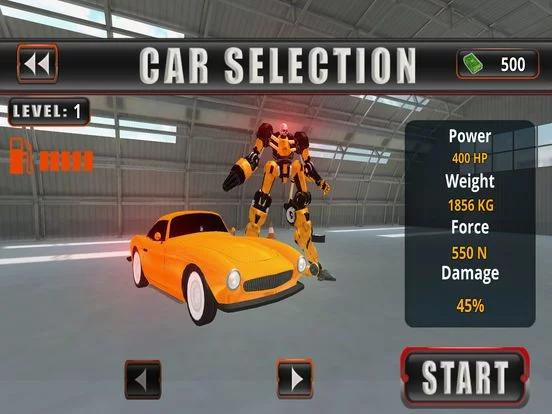 Изображение игры: Classic Car Robot Transformation – Metal Battle