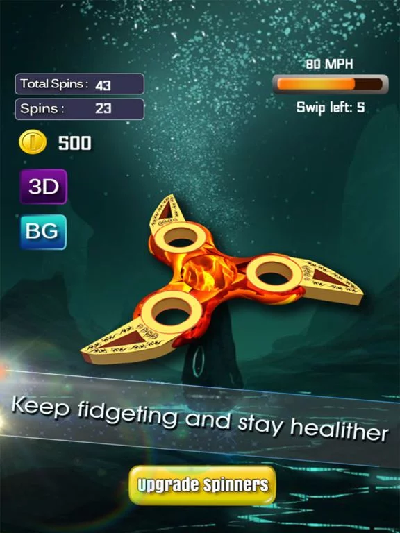 Изображение игры: Fidget Spinner 3d Ultimate Stress Release Game PRO