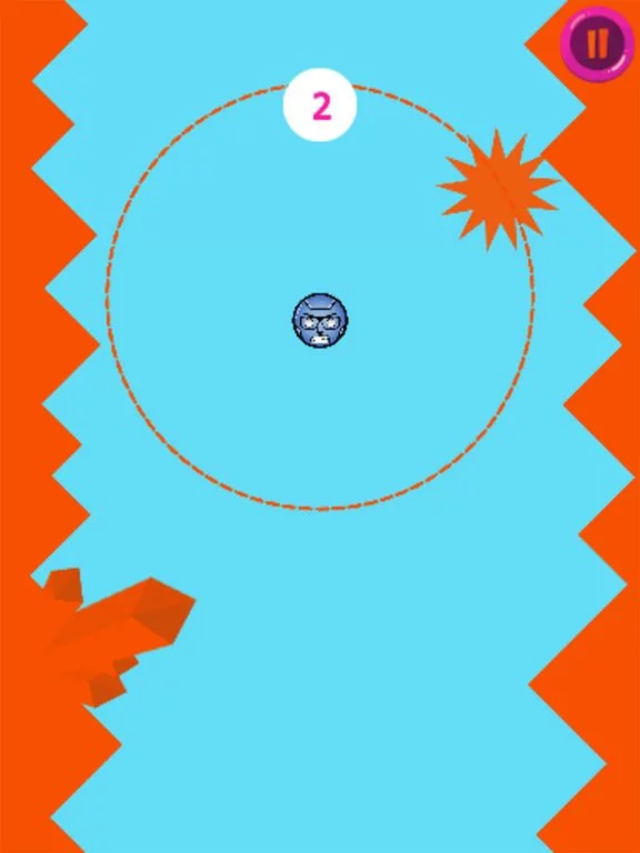 Изображение игры: Angry Face Ball