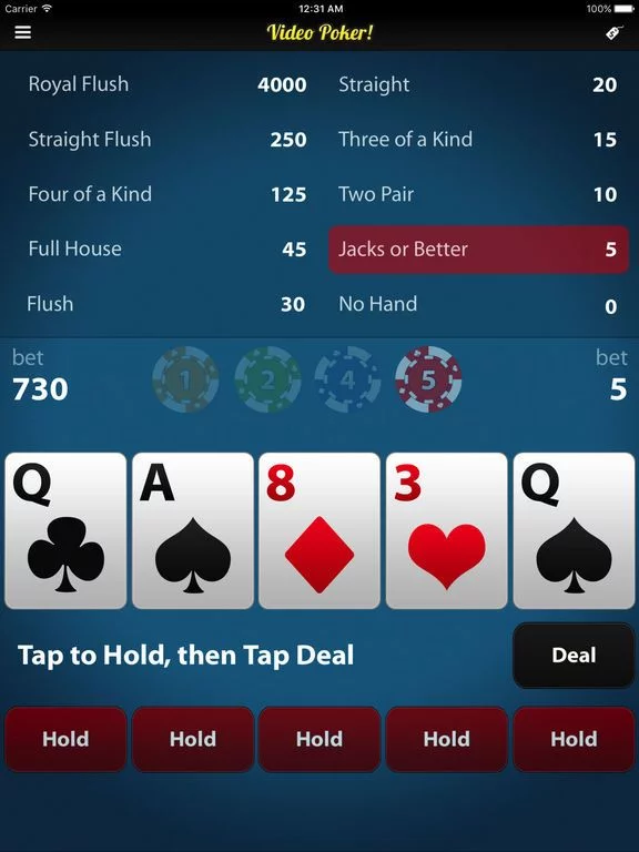 Изображение игры: Video Poker!
