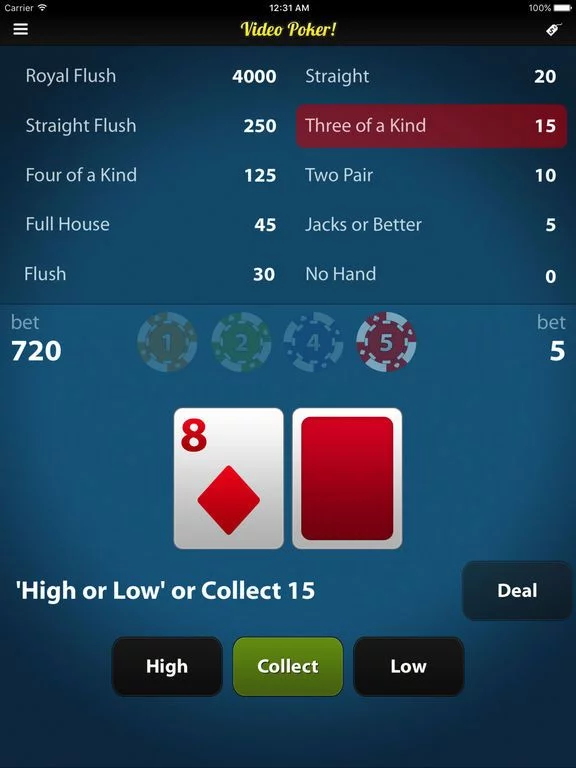 Изображение игры: Video Poker!