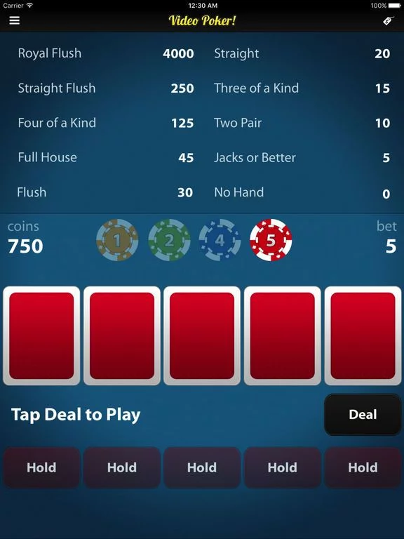 Изображение игры: Video Poker!