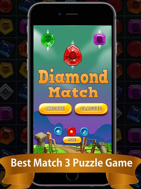 Изображение игры: Diamond Match - 3 Free Fun Addictive Game