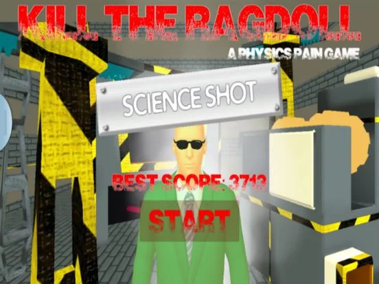 Изображение игры: Kill the Ragdoll Science Shot