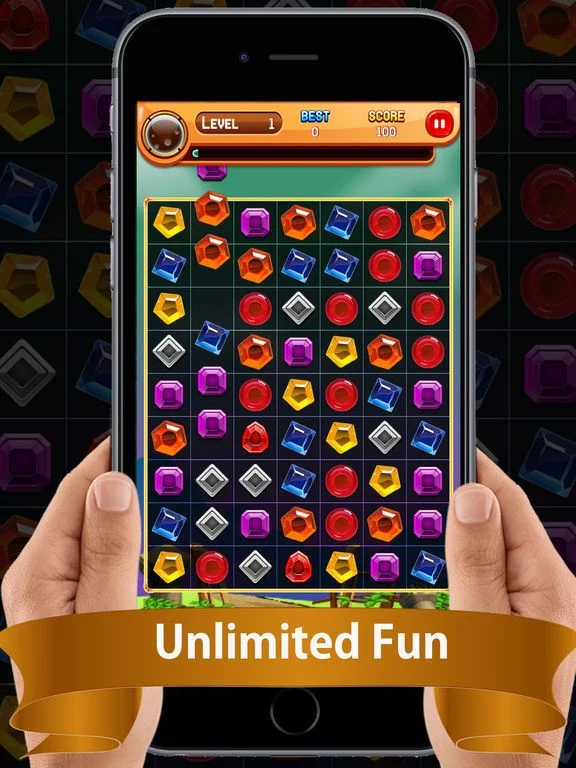 Изображение игры: Diamond Match - 3 Free Fun Addictive Game