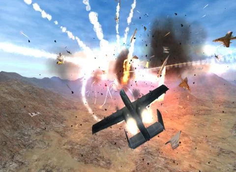 Изображение игры: Flying Warplanes - Flight Simulator
