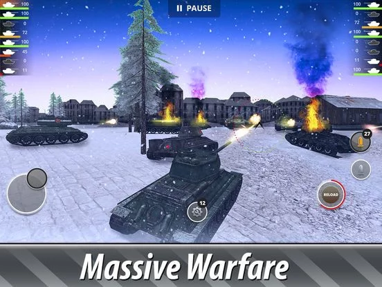 Изображение игры: Tank Battles 3D: WWII Warfare