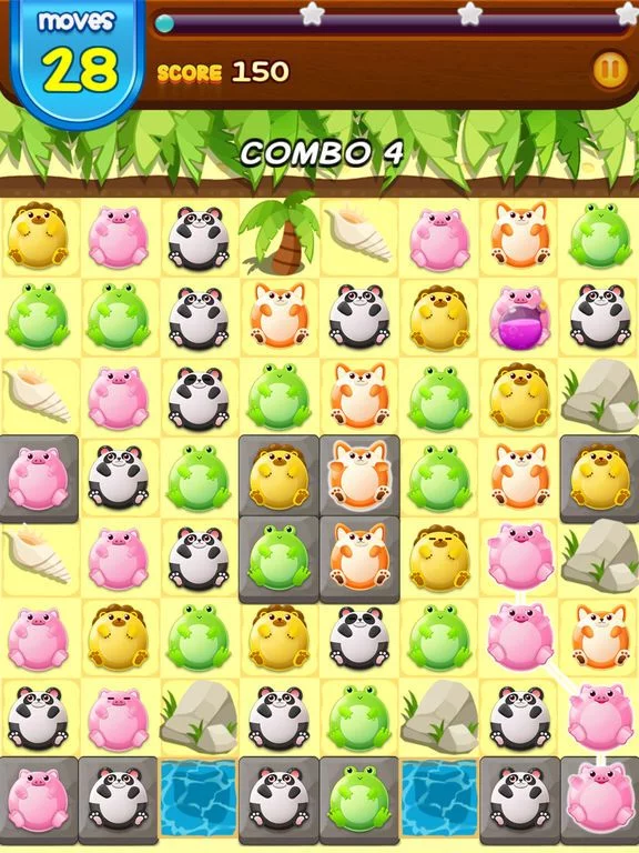 Изображение игры: Cute Fat Animals - Critter Color Pop Chain Puzzle Game FREE
