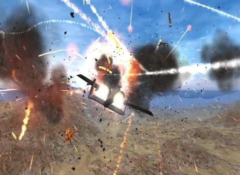 Изображение игры: Flying Warplanes - Flight Simulator