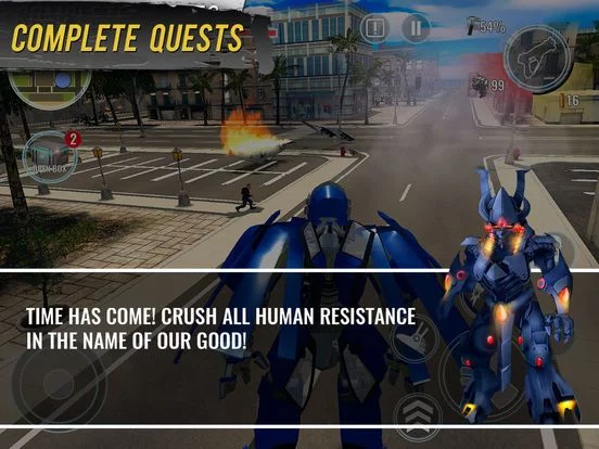 Изображение игры: Car Robot Wars: City Hero