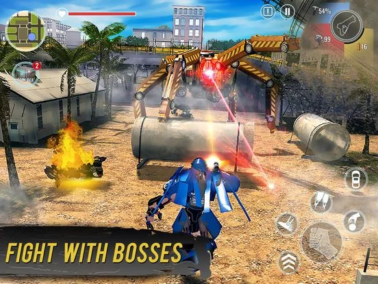 Изображение игры: Car Robot Wars: City Hero