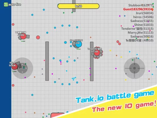 Изображение игры: Tank battle.io - New tank war games