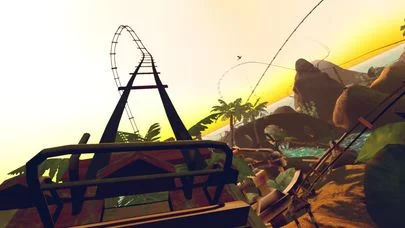 Изображение игры: Roller Coaster Sunset VR