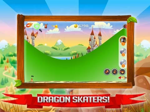 Изображение игры: Dragon Racer - Fantasy Skateboard Game
