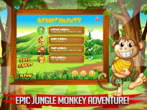 Изображение игры: Monkey Thrill - Fun Kids Tap Game FREE!