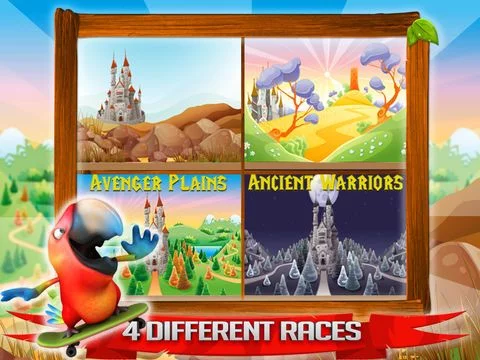 Изображение игры: Dragon Racer - Fantasy Skateboard Game
